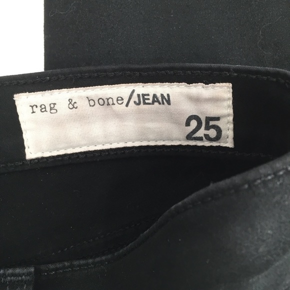 Rag & Bone black coated legging jeans skinny women 25 - Picture 7 of 8